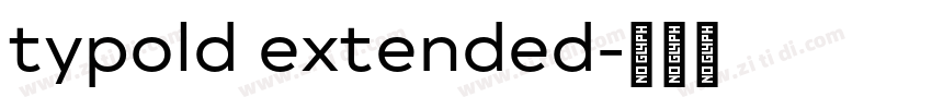 typold extended字体转换